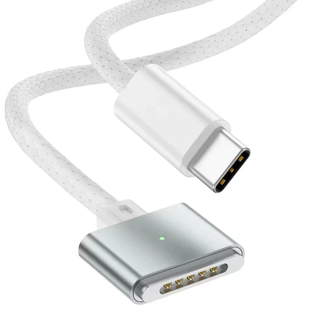 New 3 Pcs USB Type C for MacBook Magsafe 3 Magnetic Cord Laptop Charging Cable